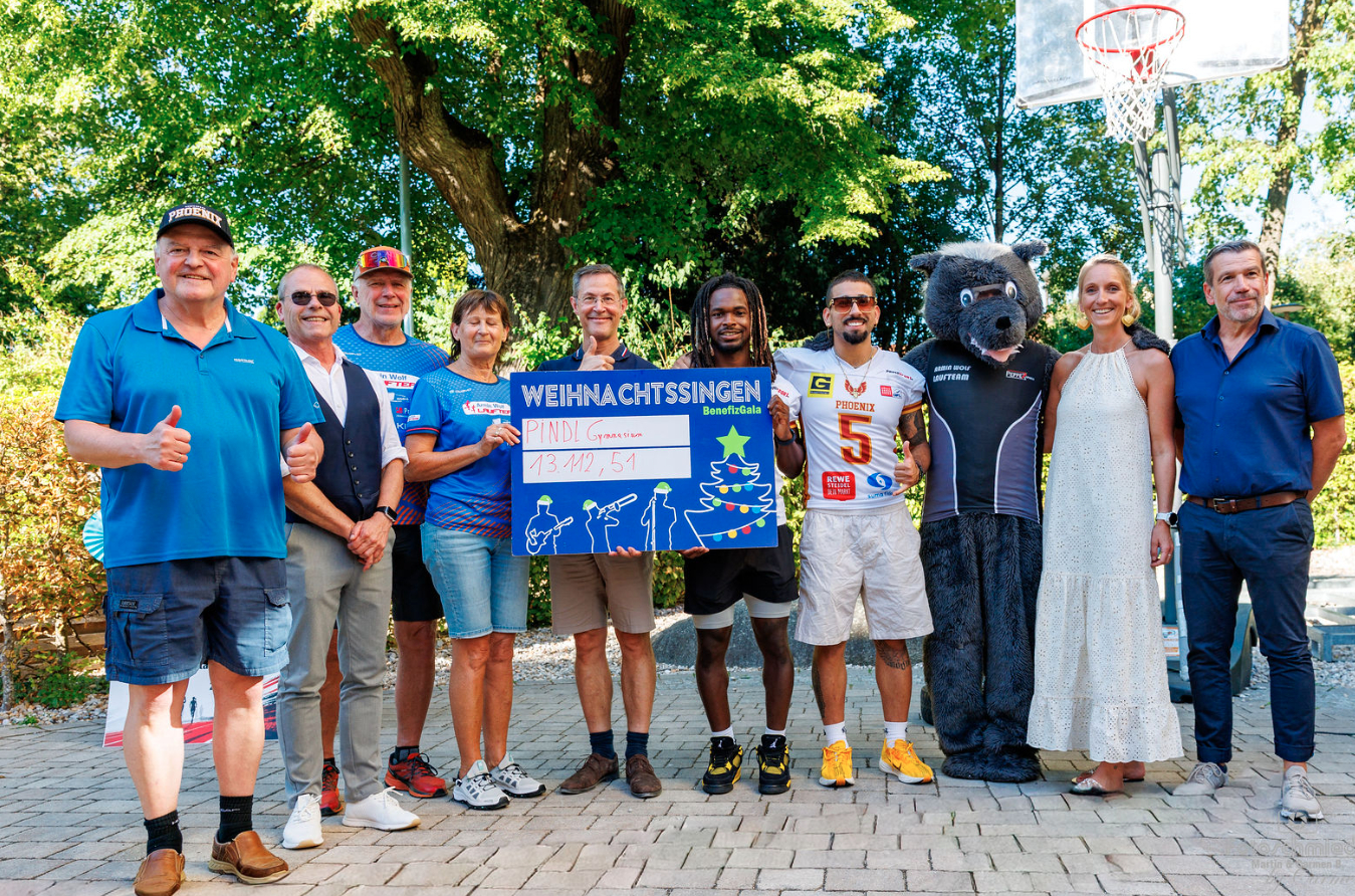 Scheckübergabe Pindl-Spendenauf 28.07.2026
